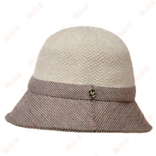 knit beanie cashmere material flat eaves